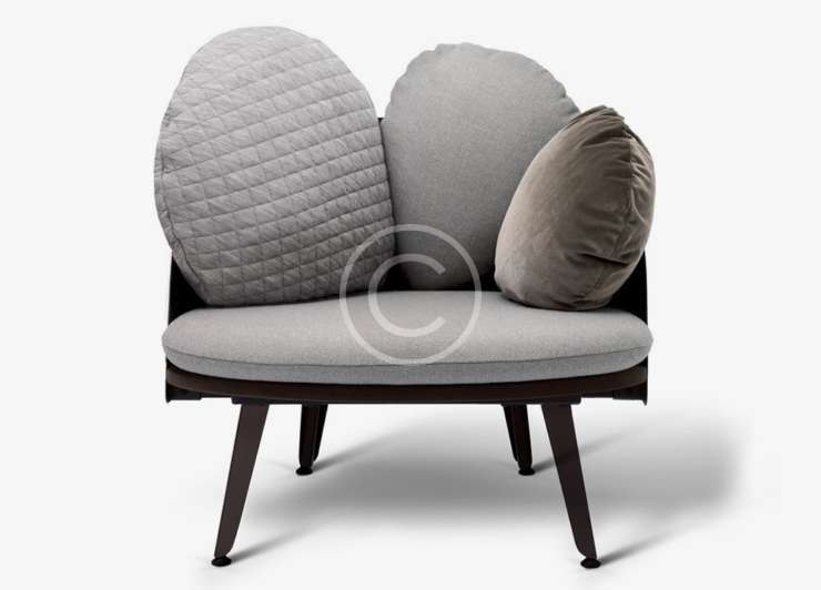 Modern Grey Armchair
